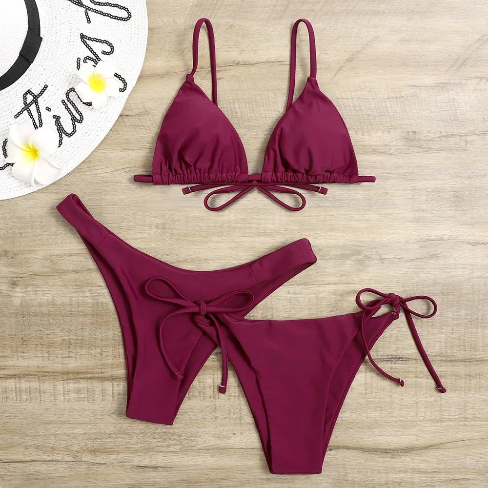 Sexy 3‑Piece Bikini Set