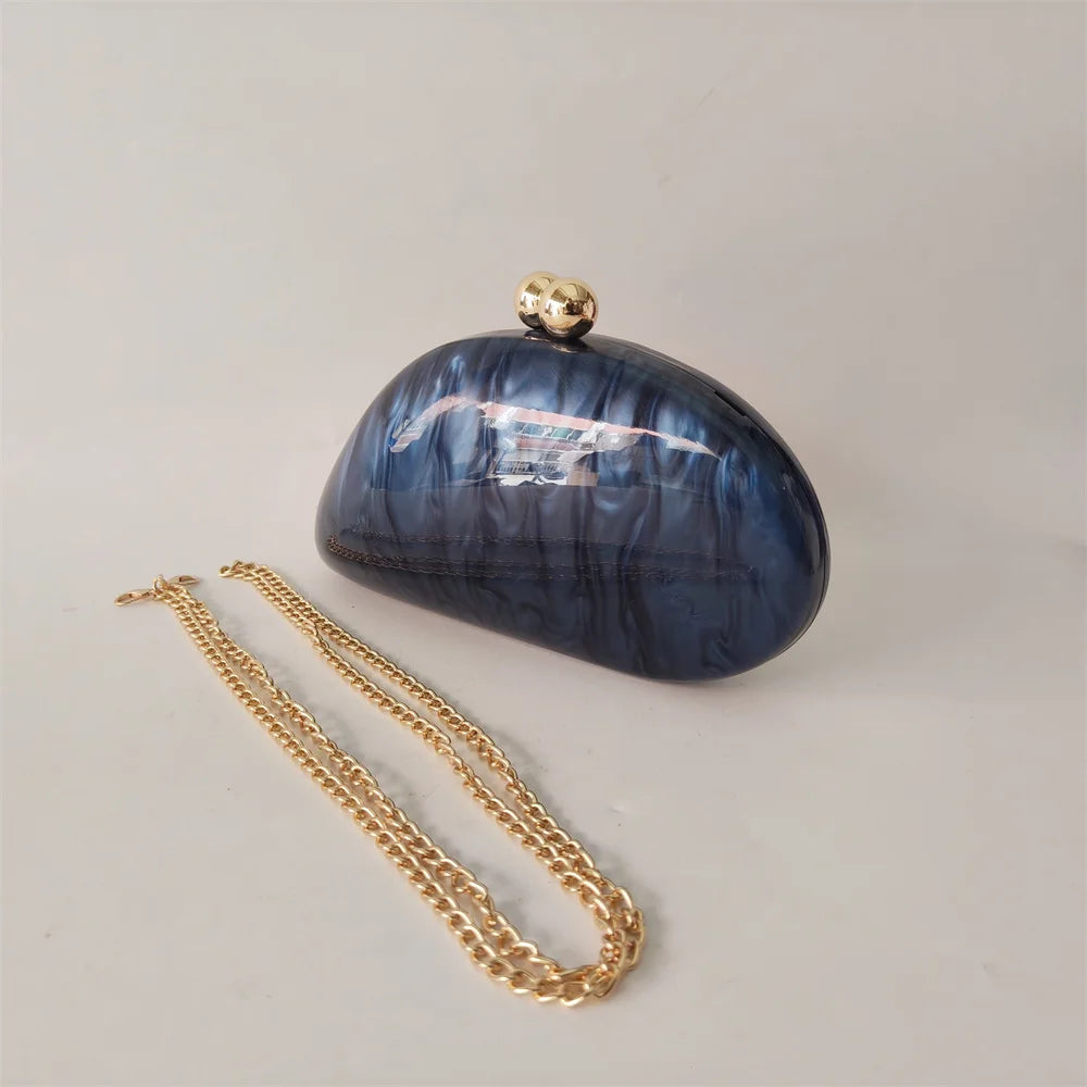 Lady Marble  Mini Blue/Light Pink Acrylic Box Evening Bags Wedding Clutches Bags Wedding Party Diamond Clutch Purse And Handbags