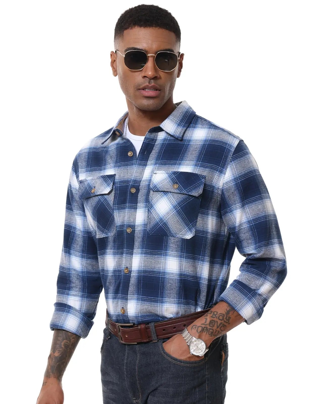 MAGCOMSEN Men’s Flannel Shirt