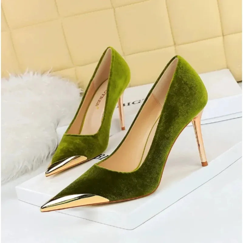 BIGTREE Sexy Pointed‑Toe Pumps