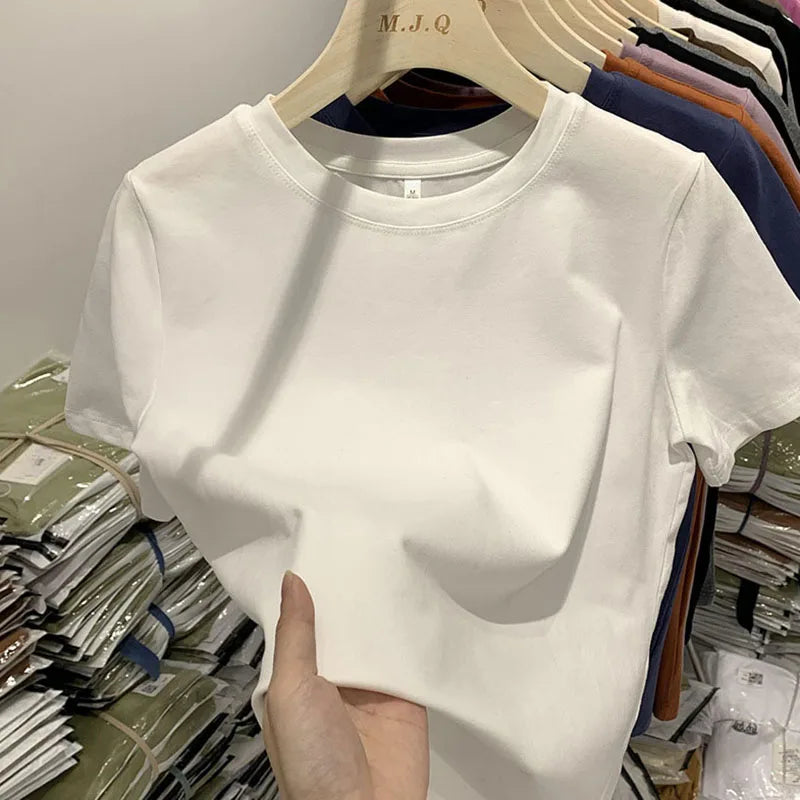 Women’s Y2K Short‑Sleeve T‑Shirt – Trendy Spring Tee for Girls & Women