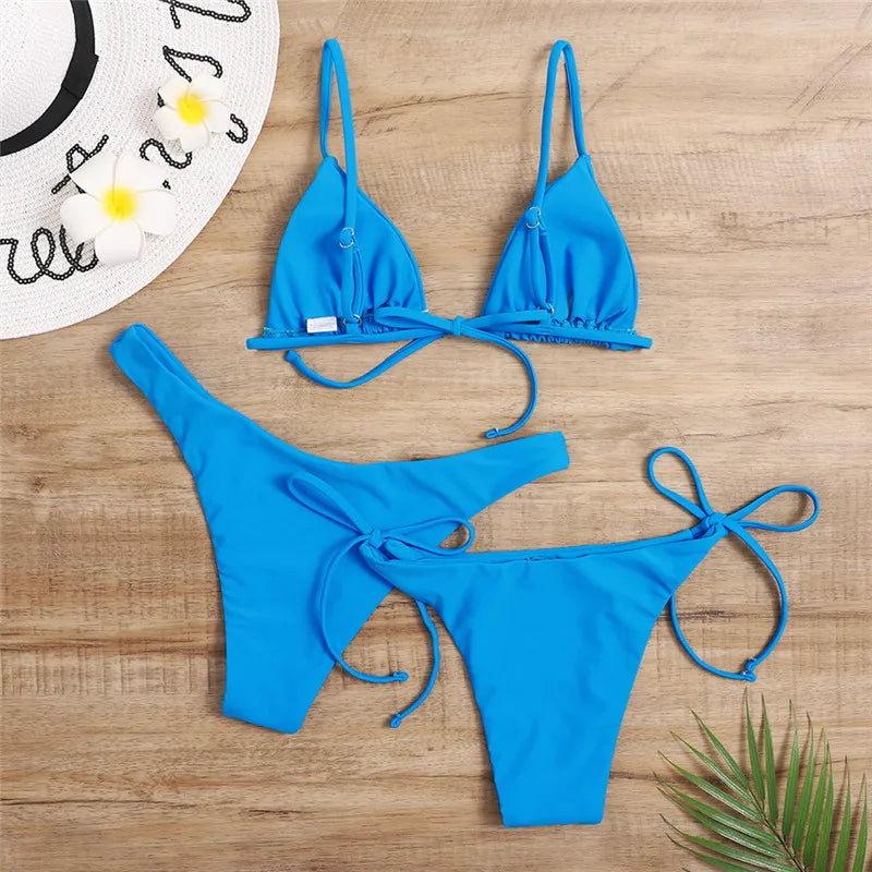 Sexy 3‑Piece Bikini Set