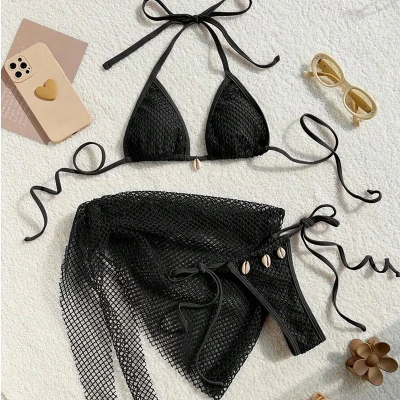 2026 Sexy Bikinis Female Swimsuits Women's Three-Piece Swimwear Beach Swim Wear Bathing Suits Brazilian Bikini Set Pool Bather