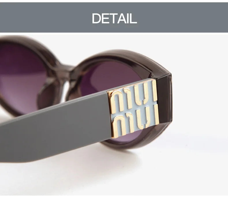 Glamour Fashion Luxury Oval Sunglasses