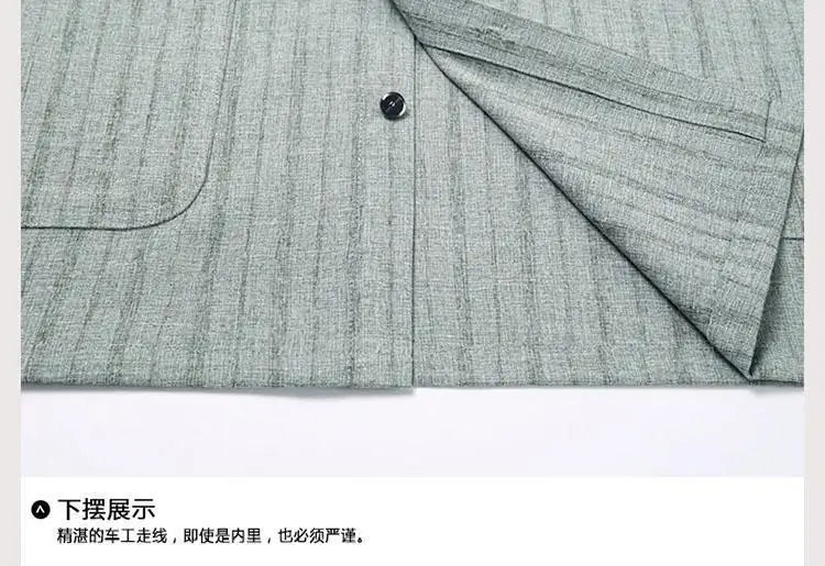 Gray Textured Short‑Sleeve Shirt