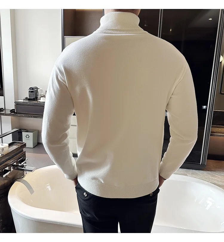 Fleece Turtleneck Sweater