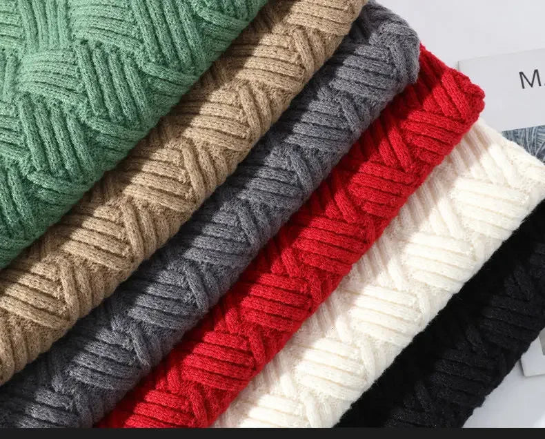 Men’s Winter Fleece Turtleneck Sweater
