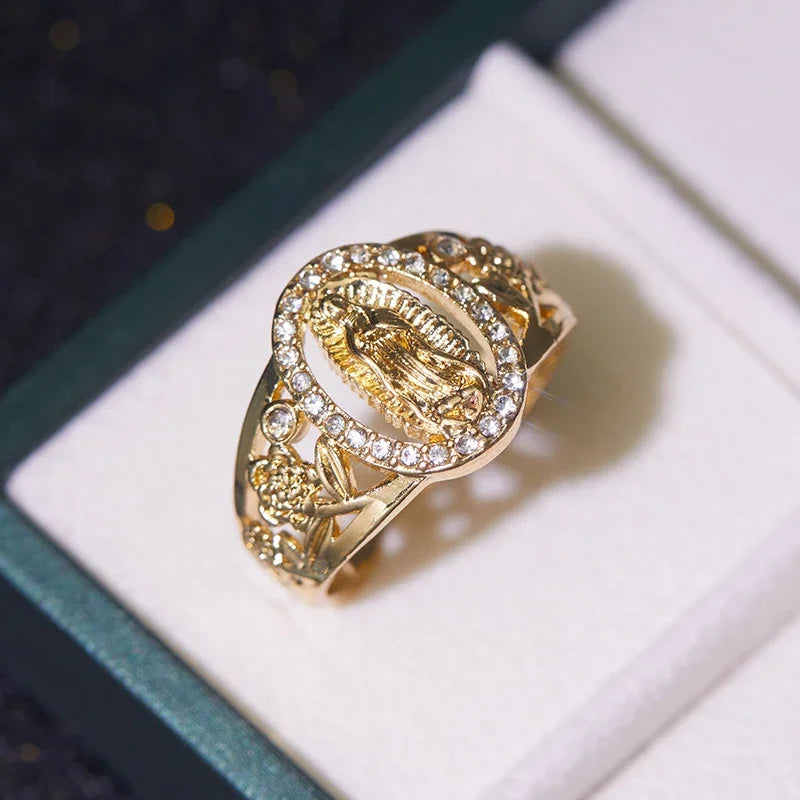 Cubic Zirconia Geometric Open Ring – Fashion Irregular Unisex Hip Hop Accessory