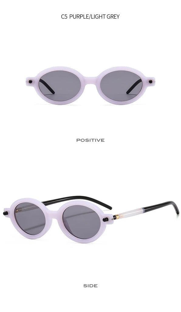 Vintage Round Sunglasses Women Luxury Brand Designer UV400 Men High Quality Oval Sun Glasses Female Gafas De Sol Hombre