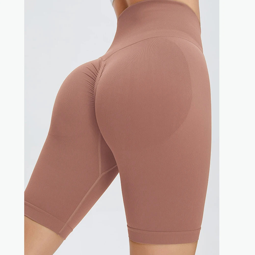 Women’s Seamless High Waist Fitness Shorts