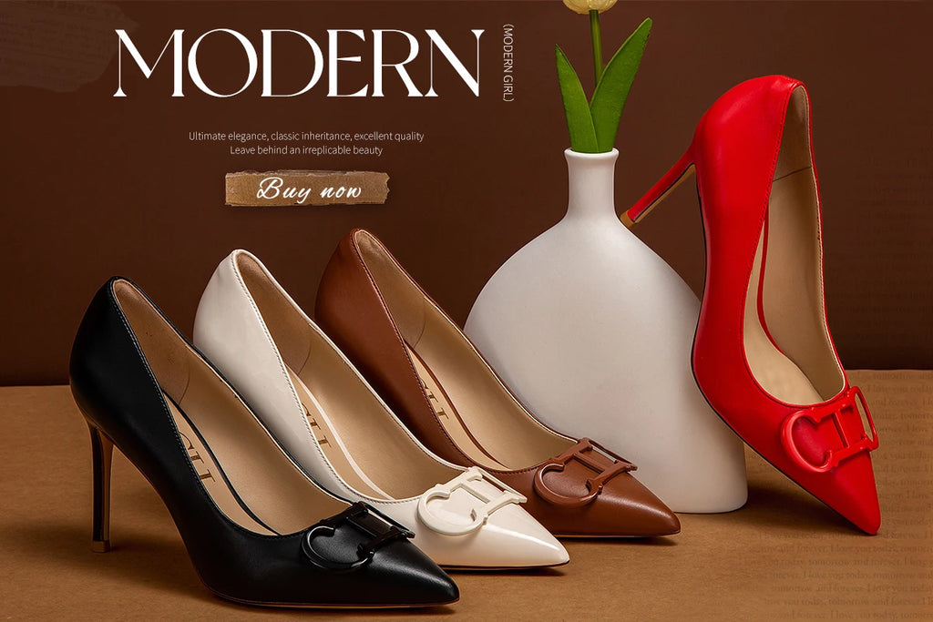 Spring New Hollow Business Women's Shoes 7cm Red Evening Shoes Women's High Heels