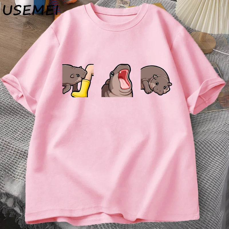 Moo Deng Baby Hippo T‑Shirt