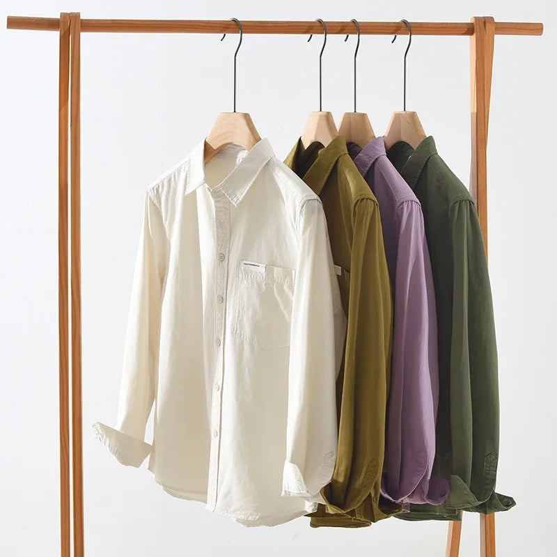 Pure Cotton Long‑Sleeve Shirt