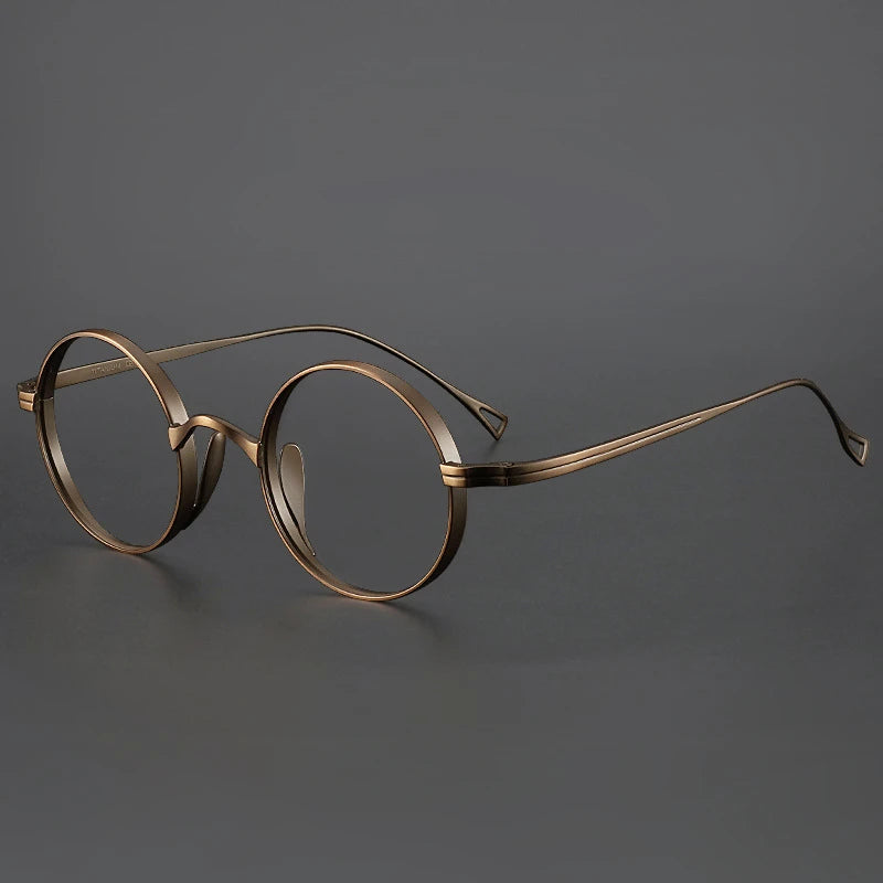 Ultra-Light Japanese Pure Titanium Glasses Frame For Men Retro Small Frame Myopia Eyeglasses Flat Spectacle prescription Frames