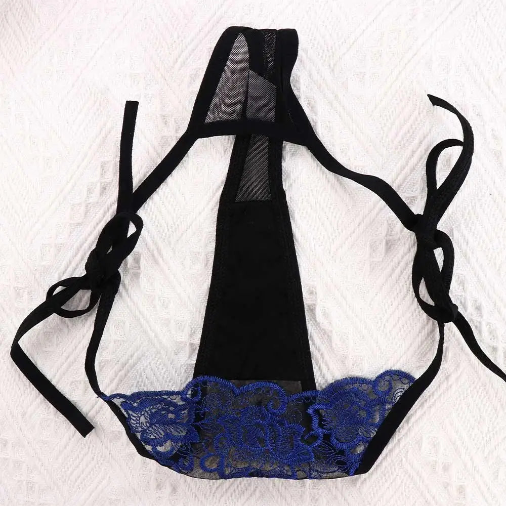 Low‑Waist Transparent Mesh Briefs