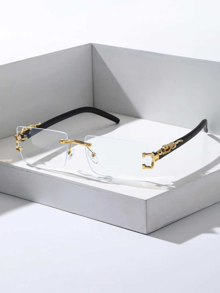 1/2/3 PCS Fashionable Trendy Frameless Rectangular Personalized Sunglasses For Daily Life