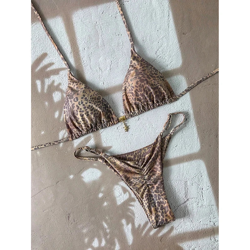 Leopard Micro Bikini Set