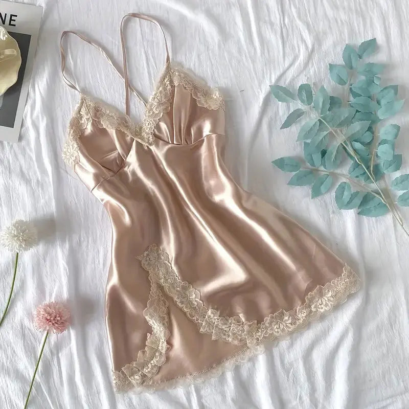 Patchwork Satin Nightdress