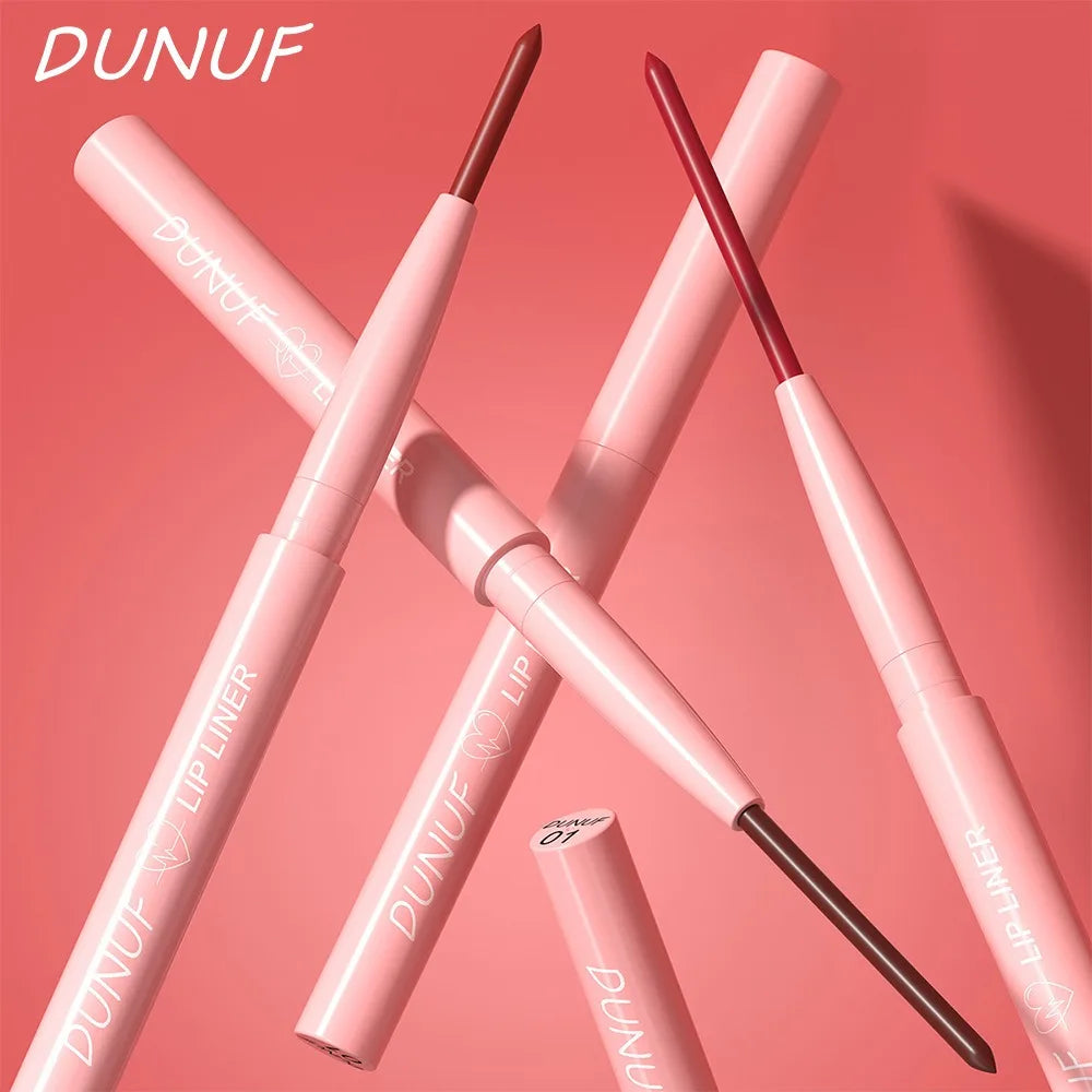 Tapered Nib Lip Liner Pencil Long-Lasting Matte Creamy Plumping Lip Stain Waterproof Natural Nude Brown Slim Lip Liner Makeup