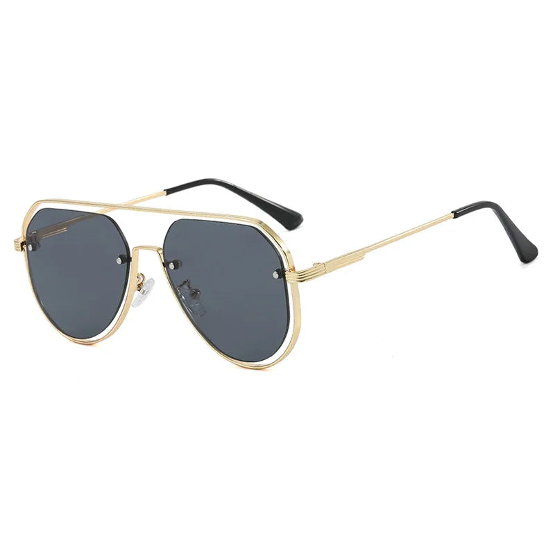 Fashion Women Sunglasses Pilot Classic Driving Sun Glasses Metal Frame Mirror Leisure Fishing Business Eyeglass UV400