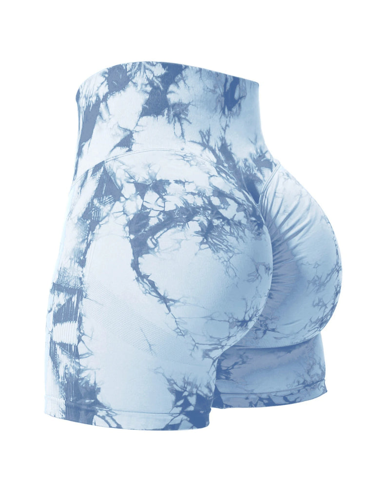 Tie Dye Seamless Butt Lifting Shorts – Women’s Fitness Running