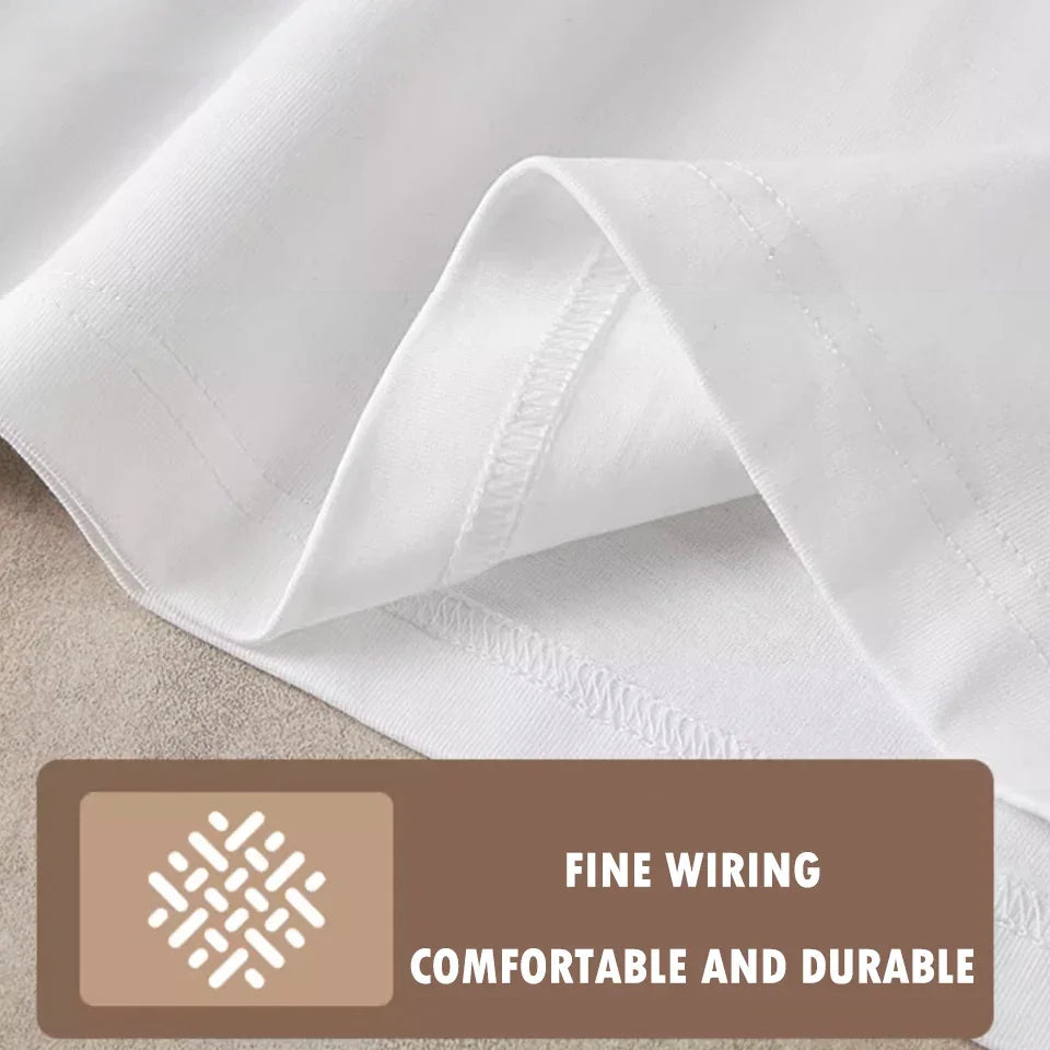 100% Cotton Men’s T‑Shirt | High‑End Breathable Summer Casual Round Neck Tee