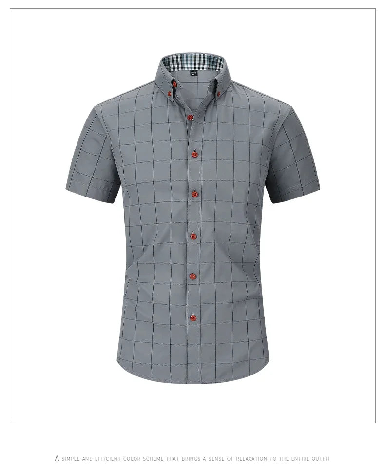 Breathable Slim‑Fit Casual Business Shirt