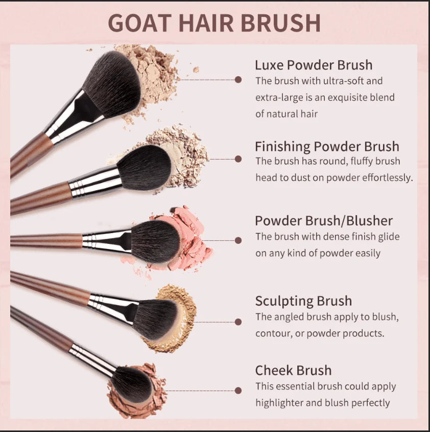 OVW Tapered Highlighter Brush – Professional Face Brush for Highlight, Blush & Setting Powder