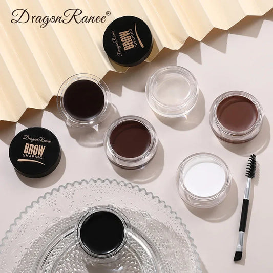 White Brown Eyebrow Tint Eyebrow Gel Wax Brow Gel Set with Brush Natural Makeup Soap Brow Sculpt Lift Eyebrow Enhancer Shaping
