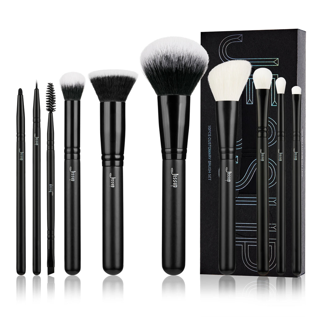 Jessup T329 Makeup Brush Set – 10–14 Piece Professional Synthetic Brush Collection
