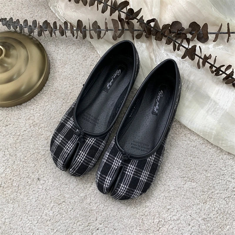 SUOJIALUN Autumn Ballerina Flats