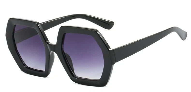 Square Irregular Sunglasses Women Oversized Polygon Luxury Yellow Shades Sun Glasses Female Elegant Polygon Eyewear UV400