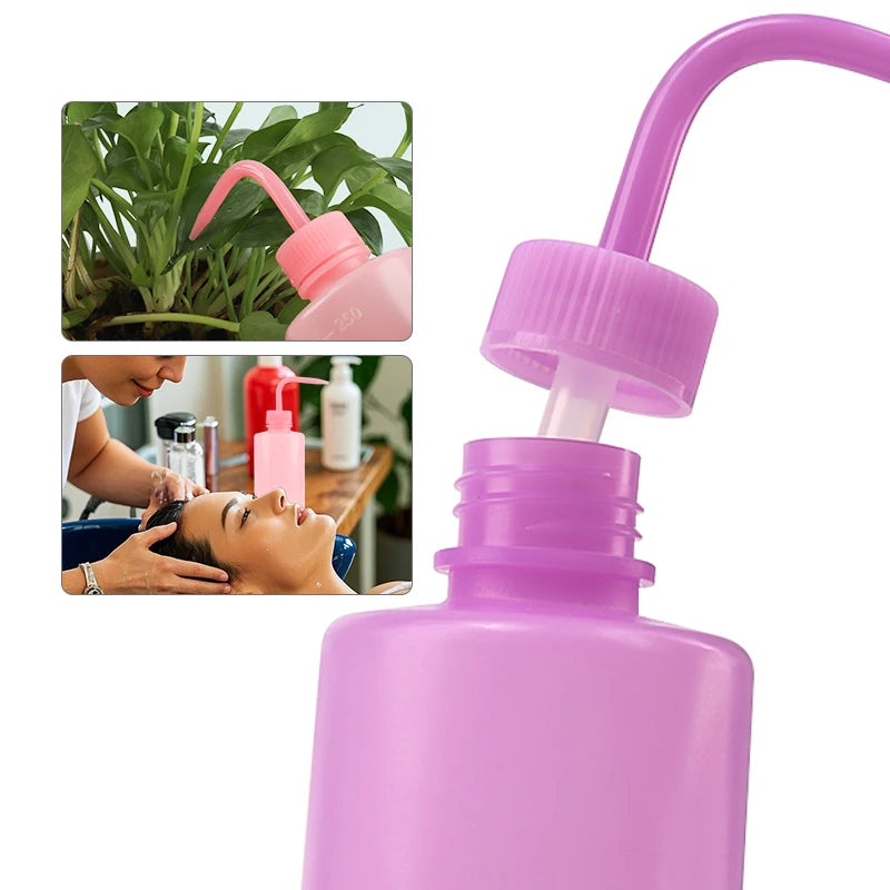 250ml Lash Cleaning Bottle – Curved Spout Watering Can for Eyelash Extensions & Brow Washing