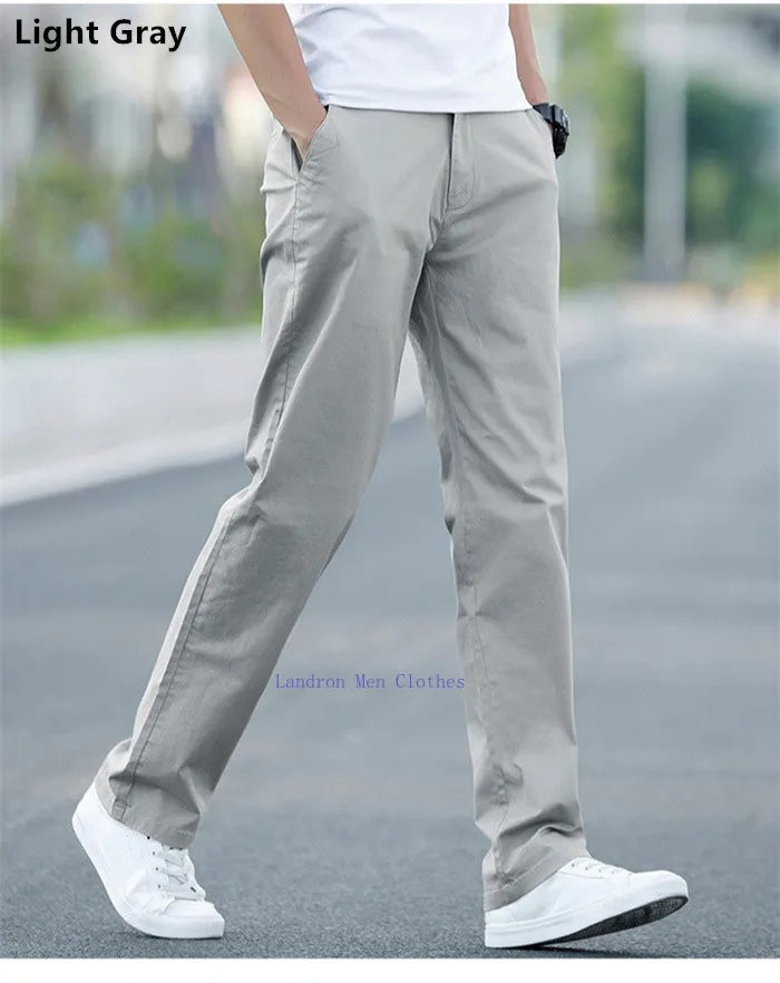 Plus‑Size Summer Chino Pants