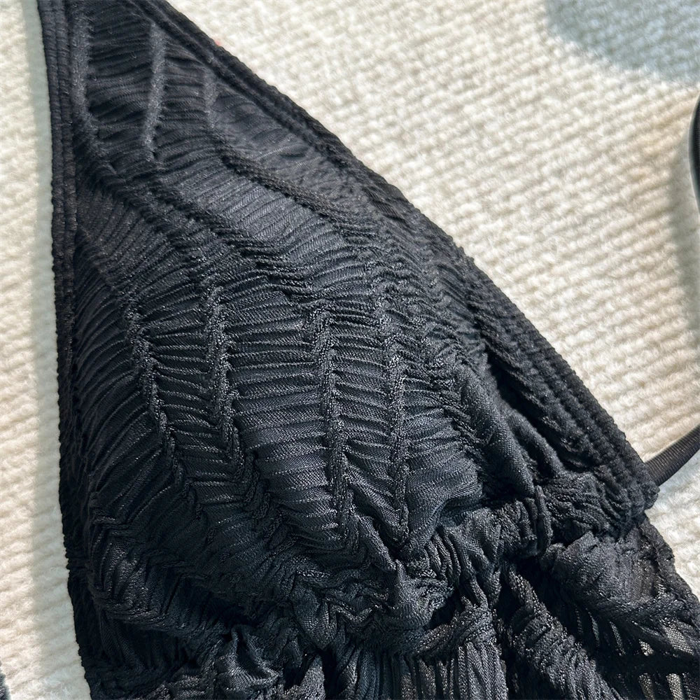 Sexy Push‑Up Backless Bikini Set