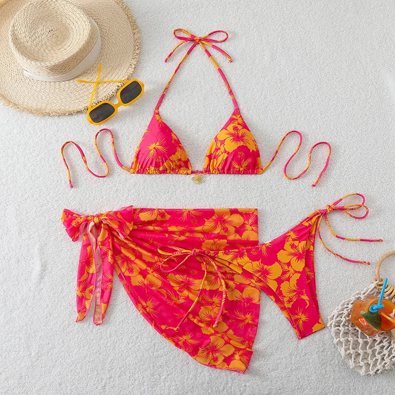 Trendy Two‑Piece Thong Swimsuit