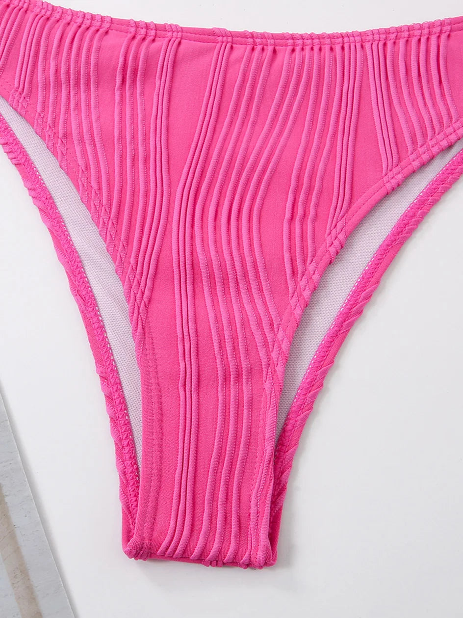 Sexy Criss‑Cross Tie‑Back Bikini