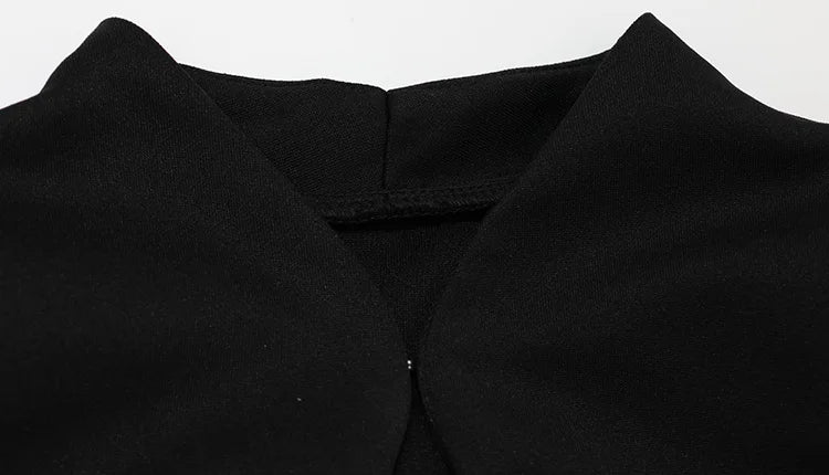Ahagagag Fashion Women's Tops Sexy Regular Long Sleeves Hollow Out Solid Skinny Zipper Half High Collar Casual Streetwear Basic