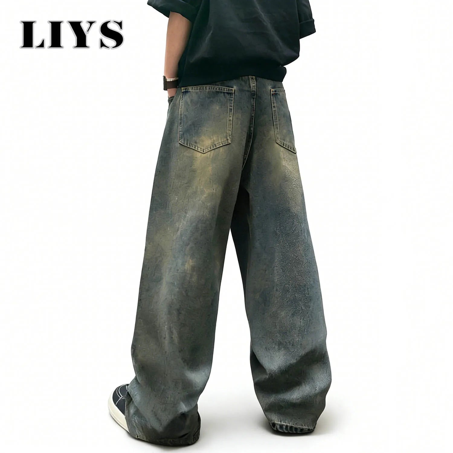 Ultra‑Baggy Wide‑Leg Jeans