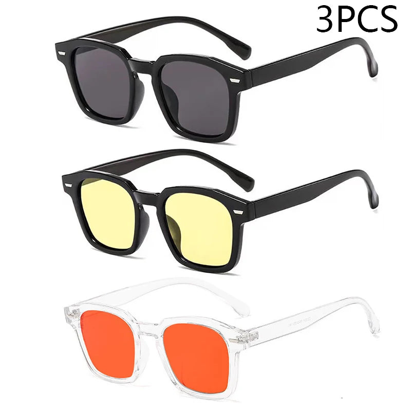 New Unisex Rectangle Vintage Sunglasses 2023 Fashion Design Retro Sun Glasses Female Lady Eyeglass Cat Eye Casual Goggles UV400