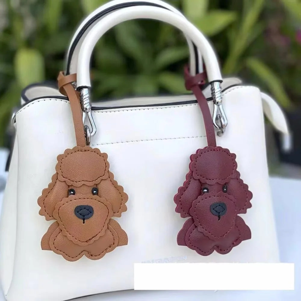 Cartoon Pony Rocking Horses Keyring Women Leather Charms Bag Pendant KeyChain Cute Animal Ornament Accessories Decoration Gift