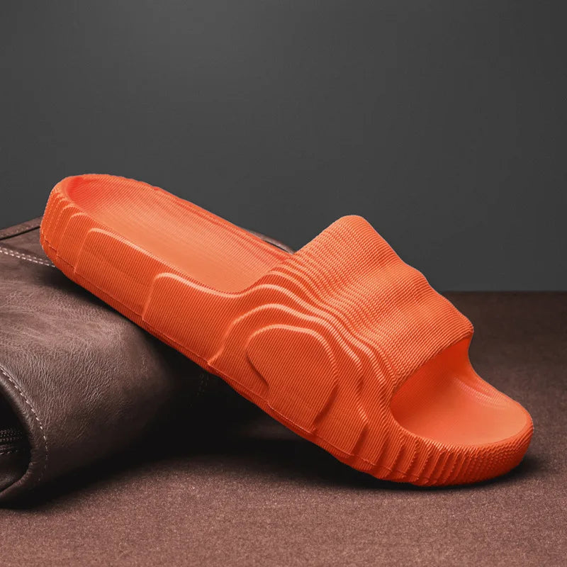 Unisex Summer EVA Platform Slippers — Soft‑Sole Open‑Toe Beach Slides for Women & Men (Sizes 29–46)