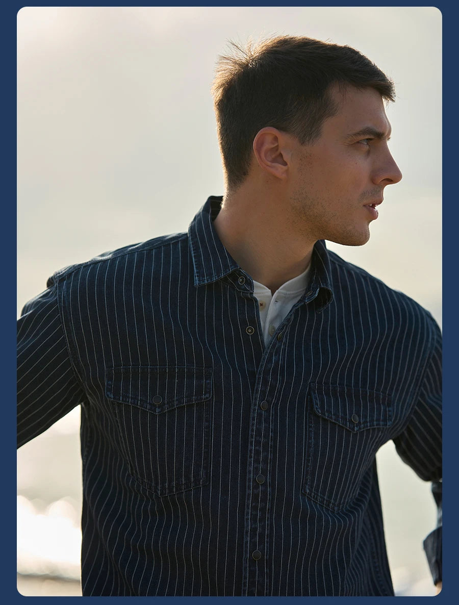 SIMWOOD Oversize Denim Shirt