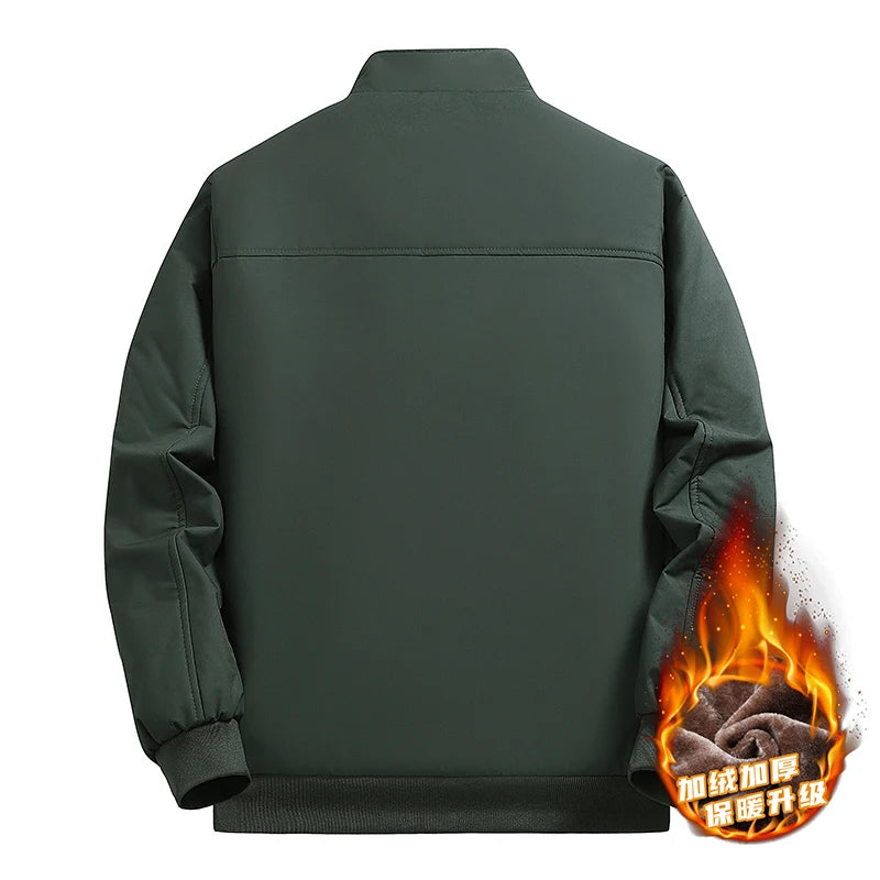 Men's Jacket Stand Collar mens Coat Winter New down jacket fleece Warm Jackets men business leisure coat baseball coats 9985