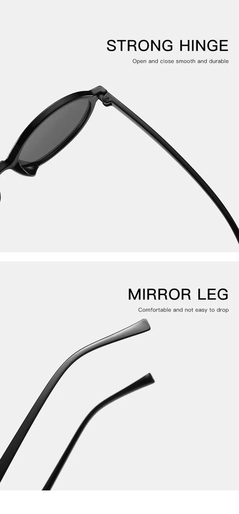 2024 Trend Oval Sunglasses — Unisex Elliptical Small‑Frame UV‑Protection Ultra‑Light Eyewear
