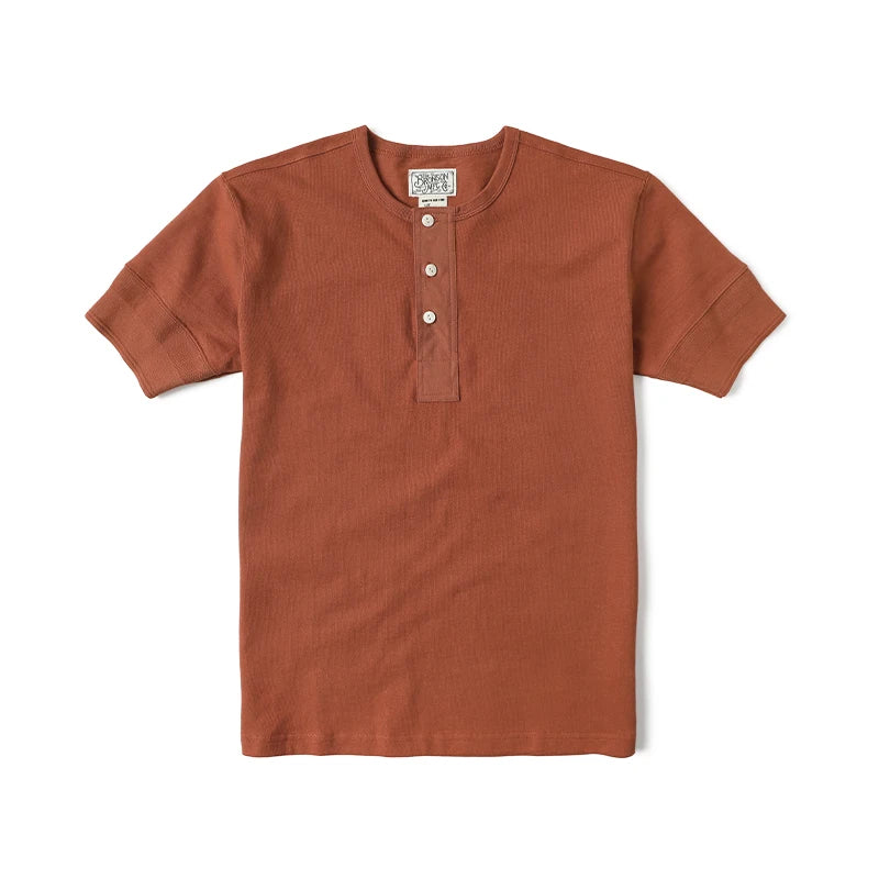 Rugged Bronson Retro Henry Collar Shirt