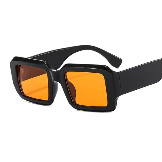 Vintage Square Women Shades UV400 Sunglasses Fashion Contrast Color Eyewear Men Trending Punk Gradient Sun Glasses