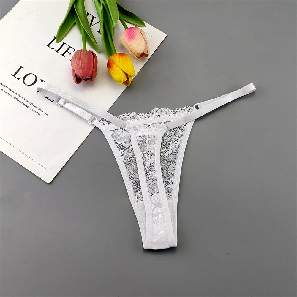 5‑Pack Lace Adjustable Thongs