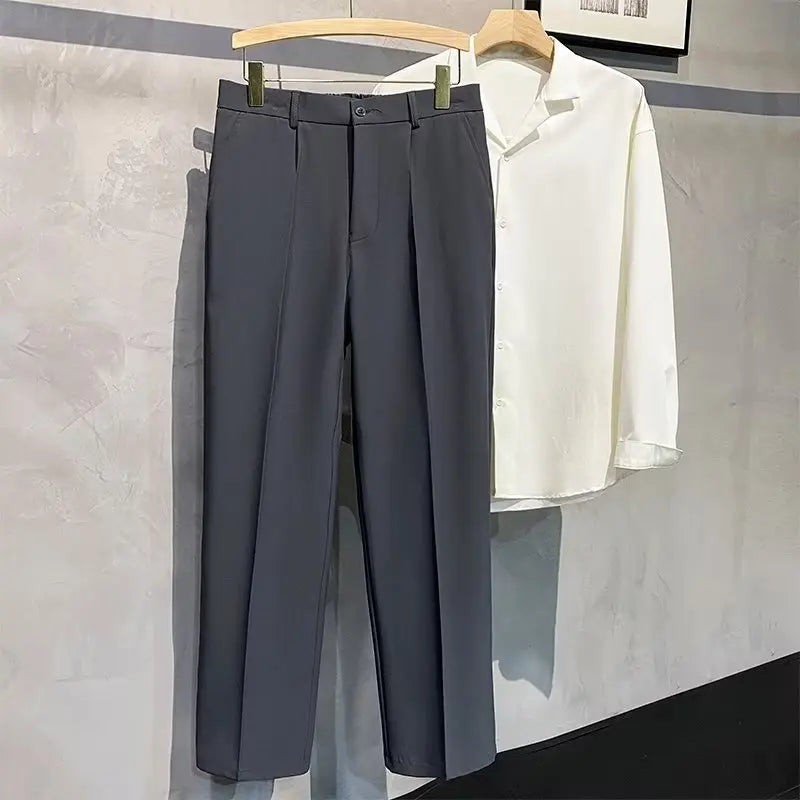 Classic Blue Suit Pants