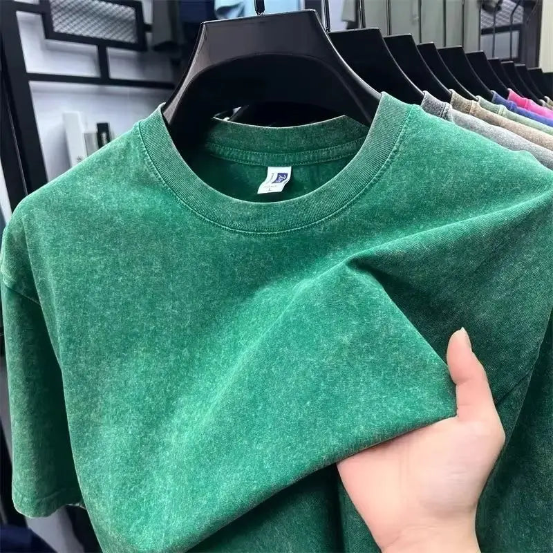 230G Heavy Cotton Vintage Washed T‑Shirt